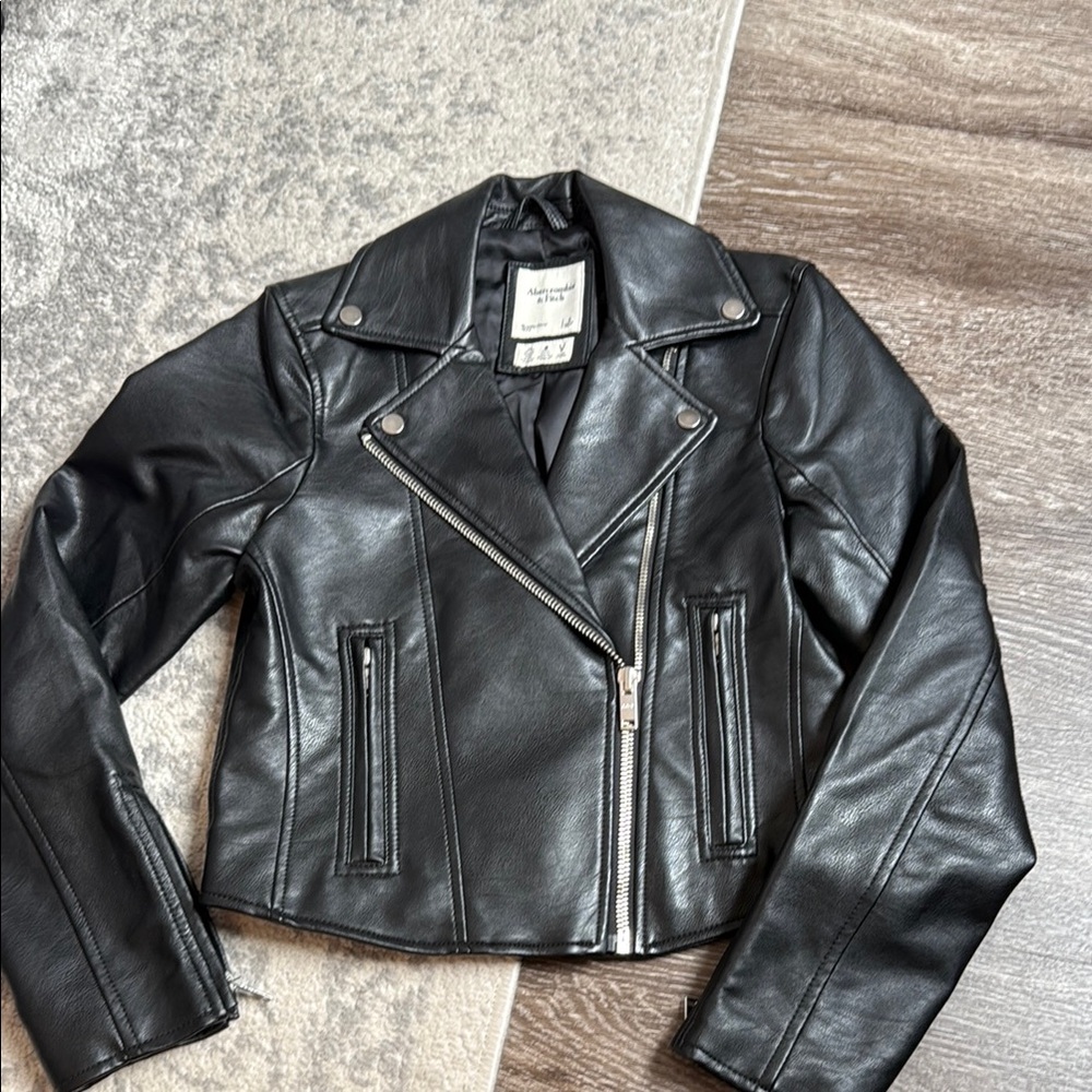 Abercrombie vegan Leather Jacket